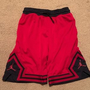 Red and Black Jordan Shorts size xl boys